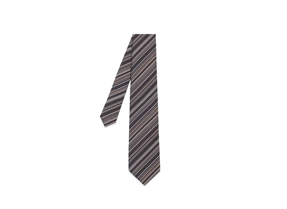 Paul Smith Gradient Regimental Tie "DarkBrown"
