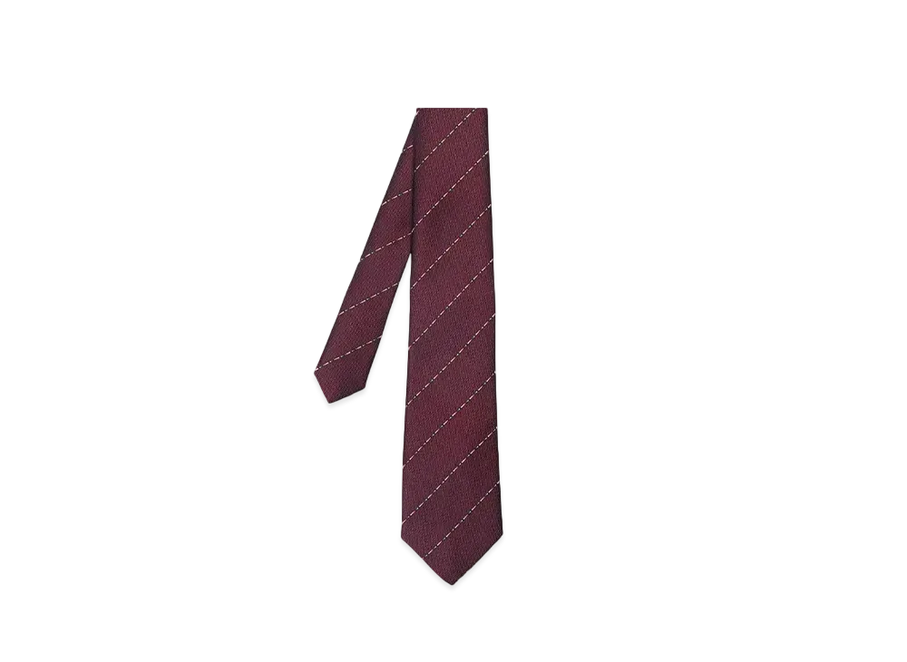 Paul Smith Artist Stripe Line Tie "DarkRed"