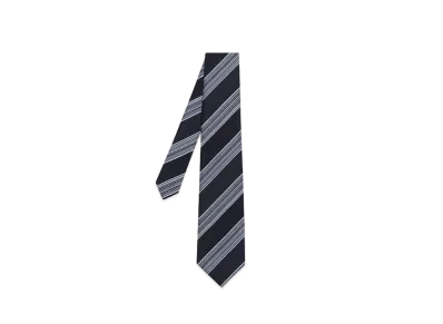 Paul Smith Textured Regimental Tie "Navy"