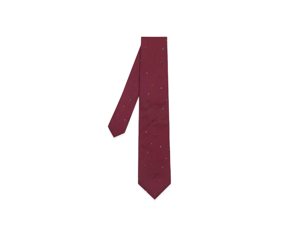 Paul Smith Random Logo / Dot Tie "DarkRed"