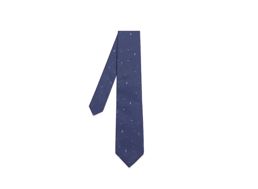 Paul Smith Random Spell Tie "Navy"