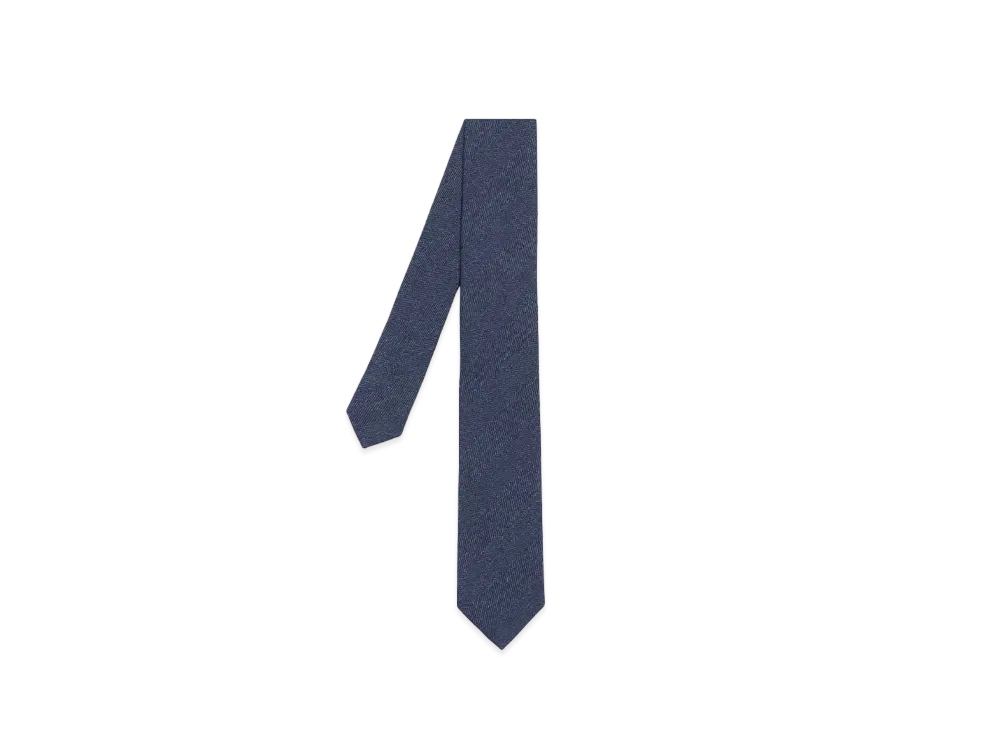 Paul Smith Herringbone Tie "Blue"