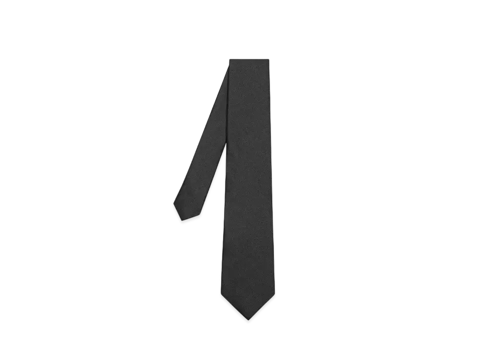 Paul Smith Silk Solid Color Tie "Black"