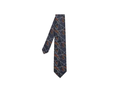 Paul Smith Geometric Pattern Tie "Navy"