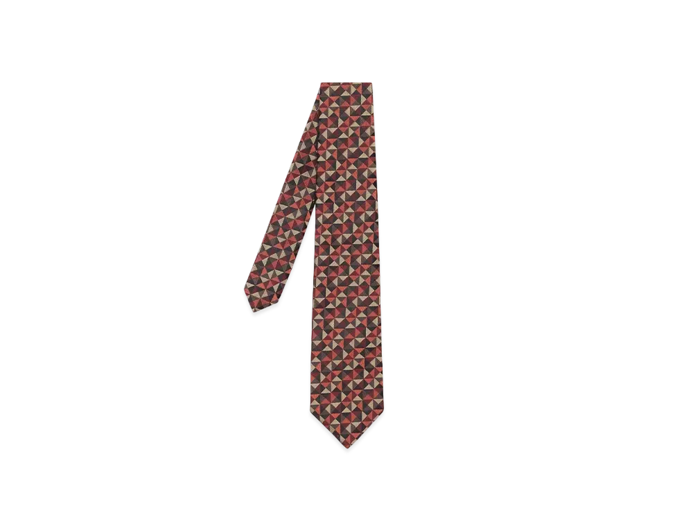 Paul Smith Geometric Pattern Tie "GoldenYellow"