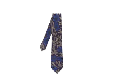 Paul Smith Flower Pattern Tie "DarkPurple"