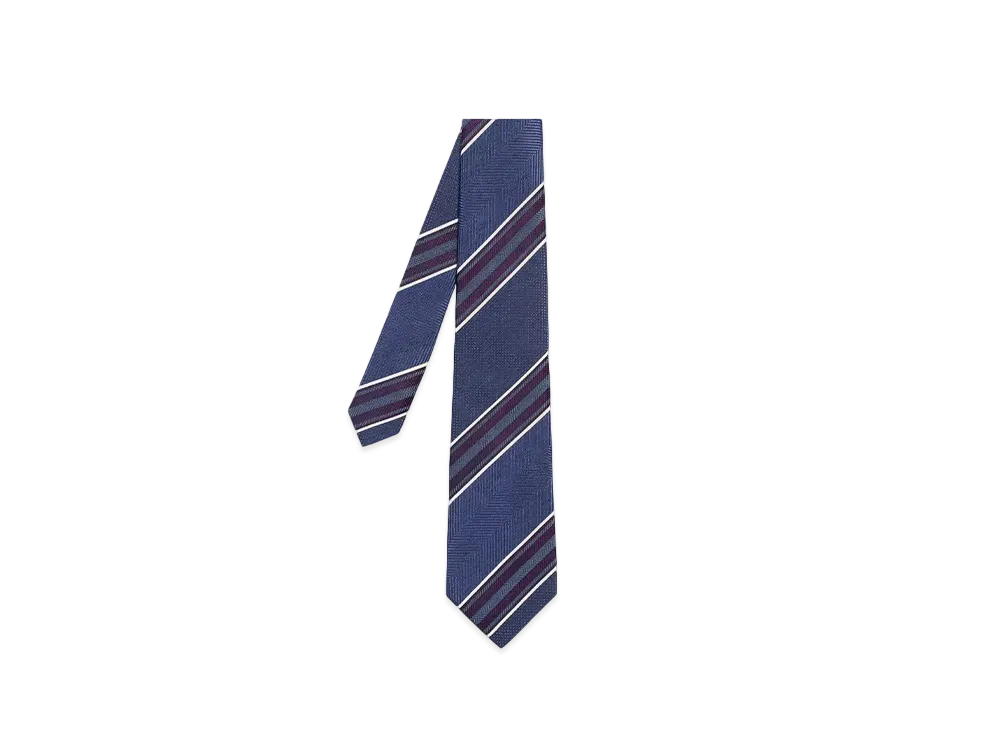 Paul Smith Mixed Pattern Regimental Tie "Blue"