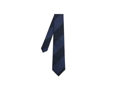 Paul Smith Layering Pattern Tie "Navy"