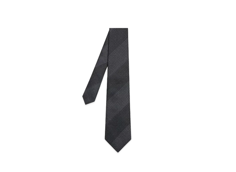 Paul Smith Layering Pattern Tie "DarkGray"