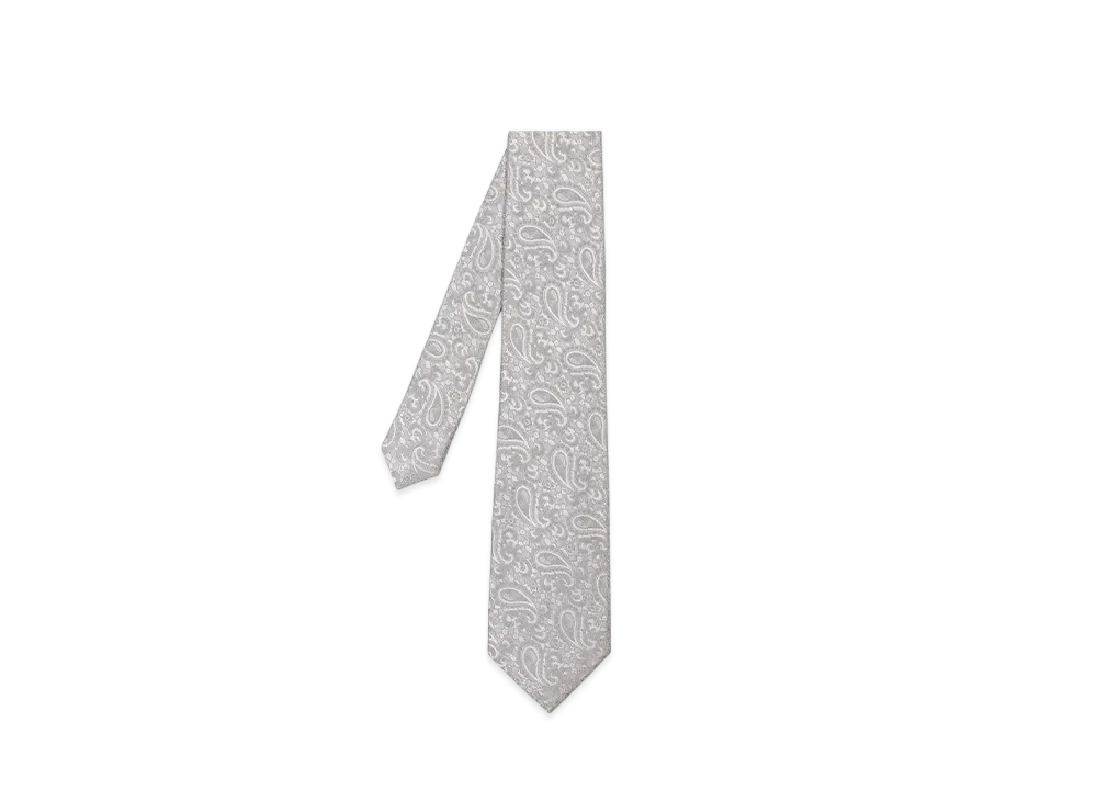 Paul Smith Silver Jacquard Tie "AtherC"