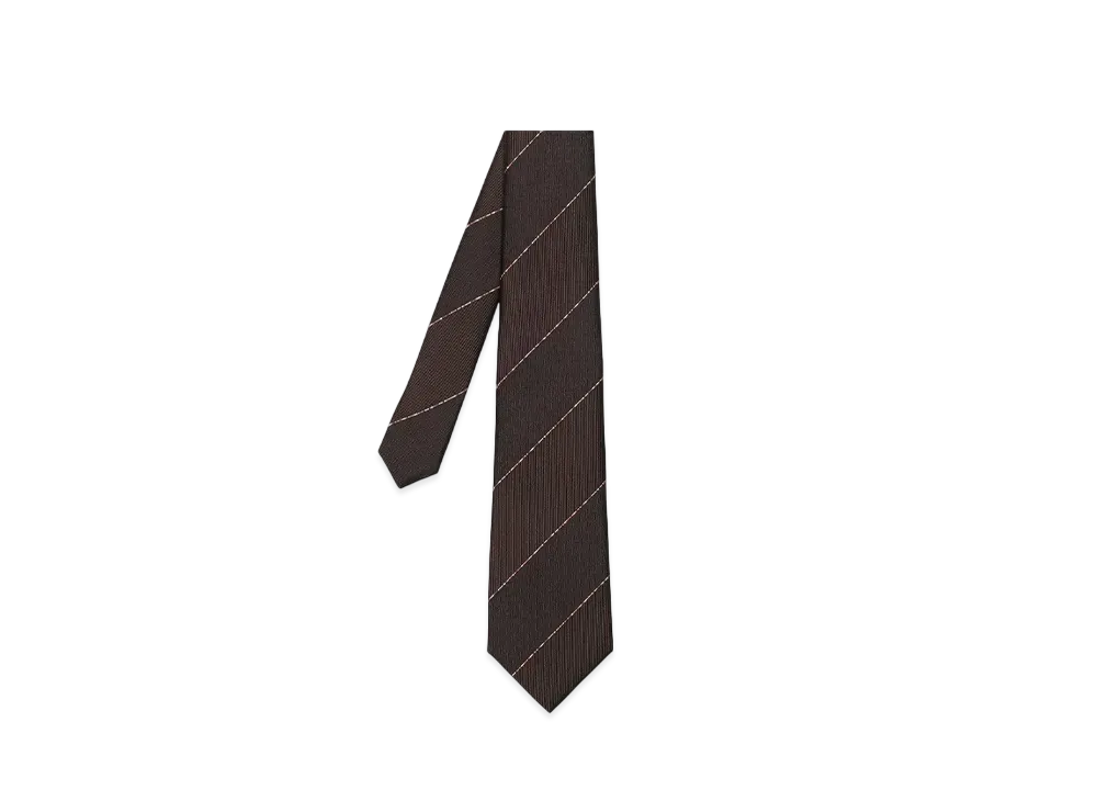 Paul Smith Multicolor Code Regimental Tie "DarkBrown"