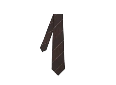 Paul Smith Multicolor Code Regimental Tie "DarkBrown"