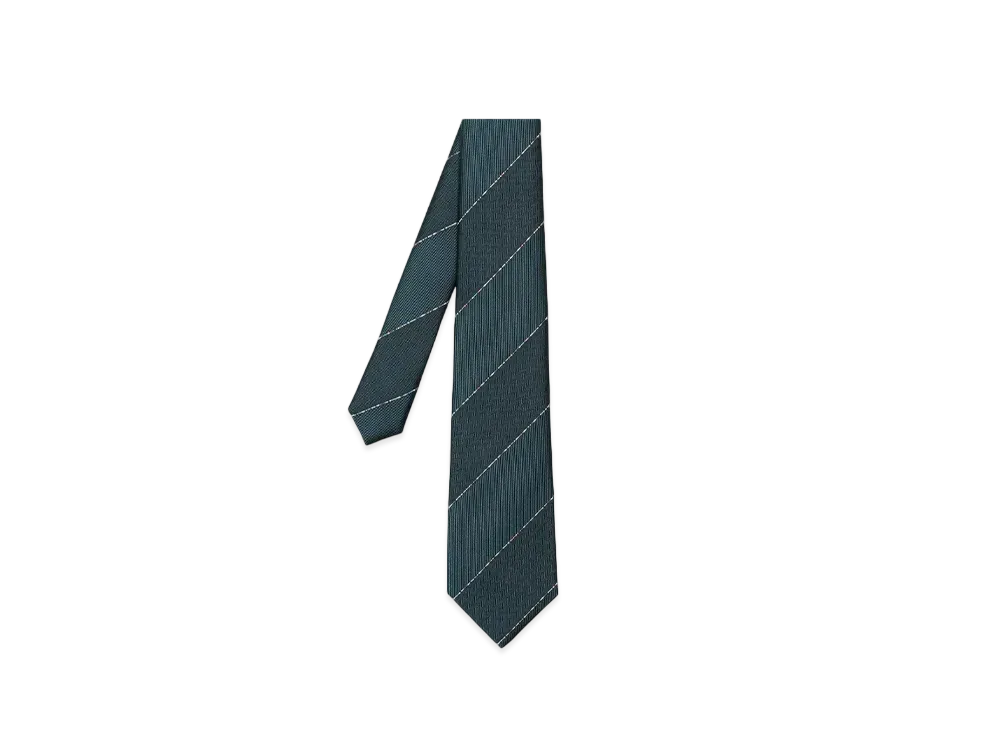 Paul Smith Multicolor Code Regimental Tie "BlueGreen"
