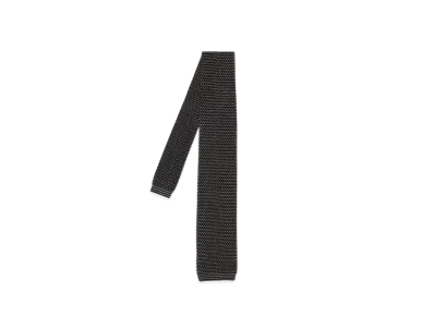 Paul Smith Square End Knit Tie "Gray"