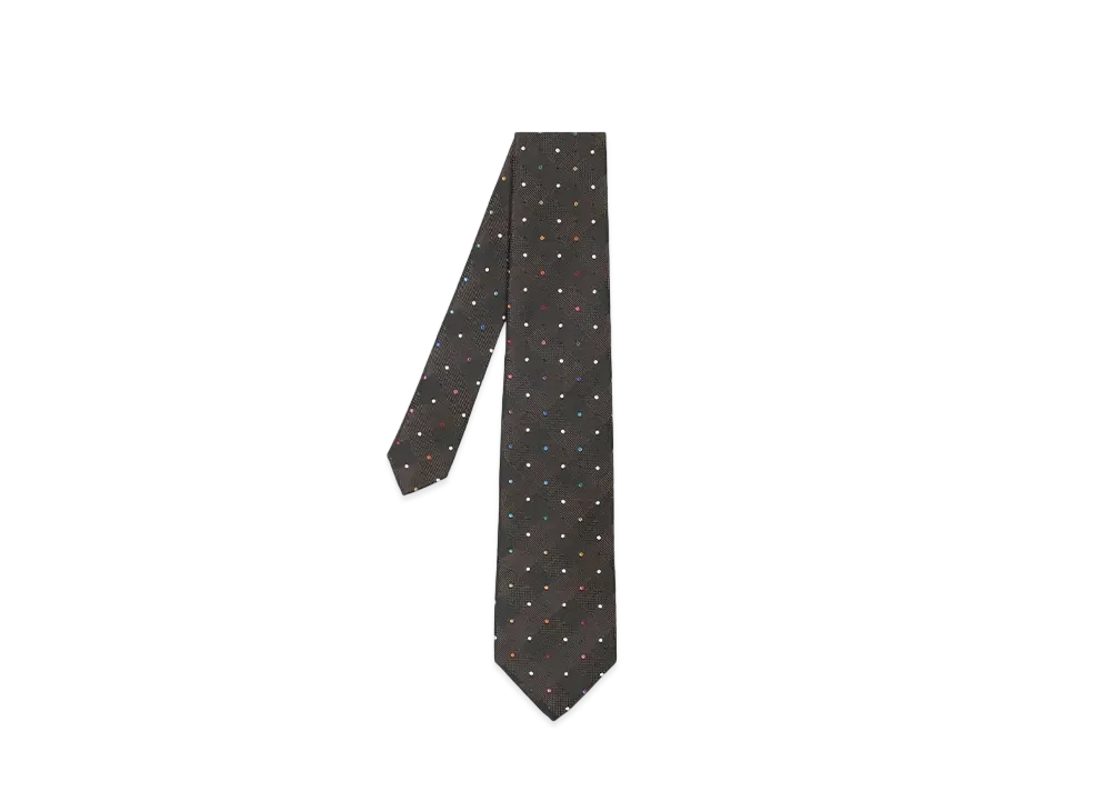 Paul Smith Rainbow Dot Tie "DarkBrown"