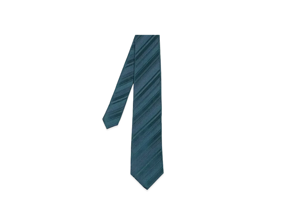 Paul Smith Pin Dot Regimental Tie "DarkGreen"