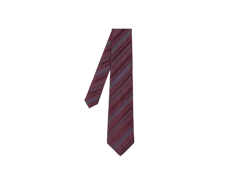 Paul Smith Pin Dot Regimental Tie "DarkRed"