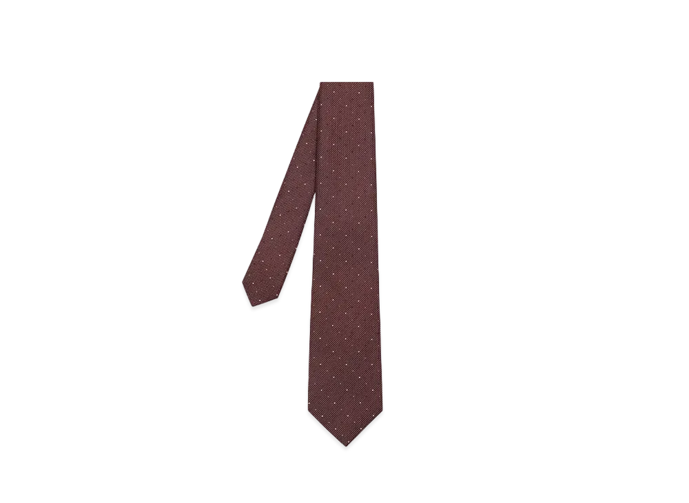 Paul Smith Color Pin Dot Tie "Brown"
