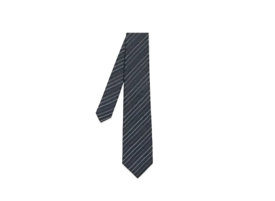 Paul Smith Edgeline Regimental Tie "Gray"