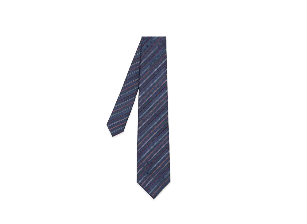 Paul Smith Edgeline Regimental Tie "DarkBlue"