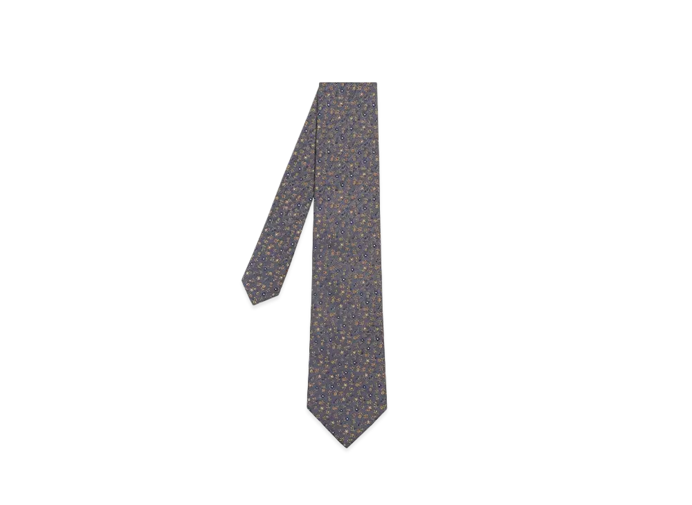 Paul Smith Small Botanical Tie "DarkGray"