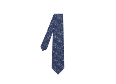 Paul Smith Small Botanical Tie "Navy"