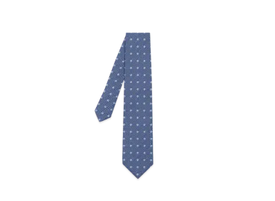 Paul Smith Contrast Floral Tie "Blue"