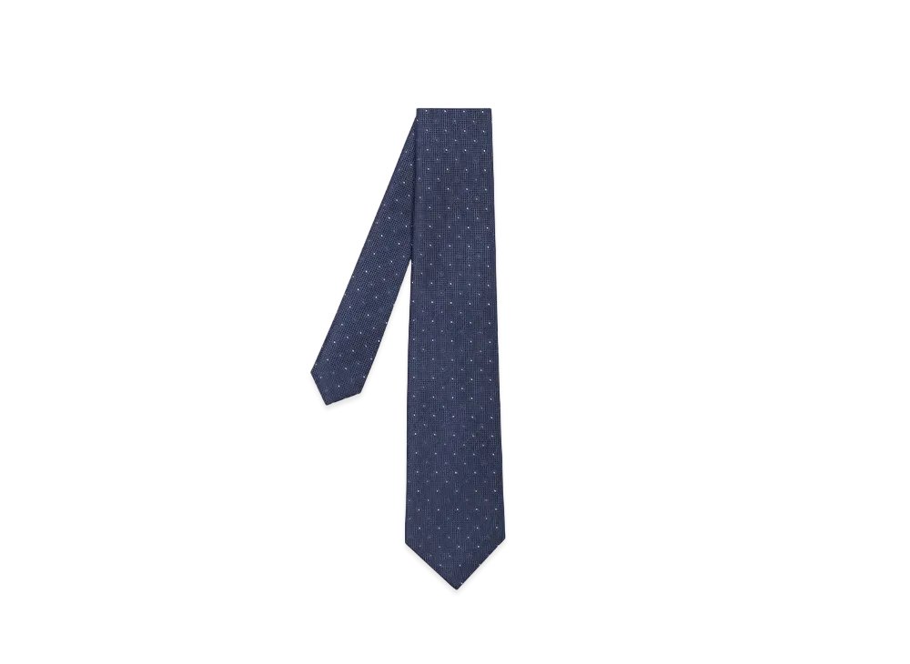 Paul Smith Color Point Flower Tie "Navy"