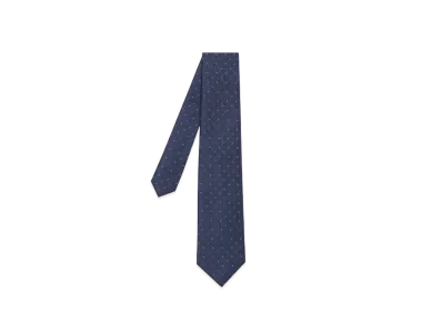 Paul Smith Color Point Flower Tie "Navy"