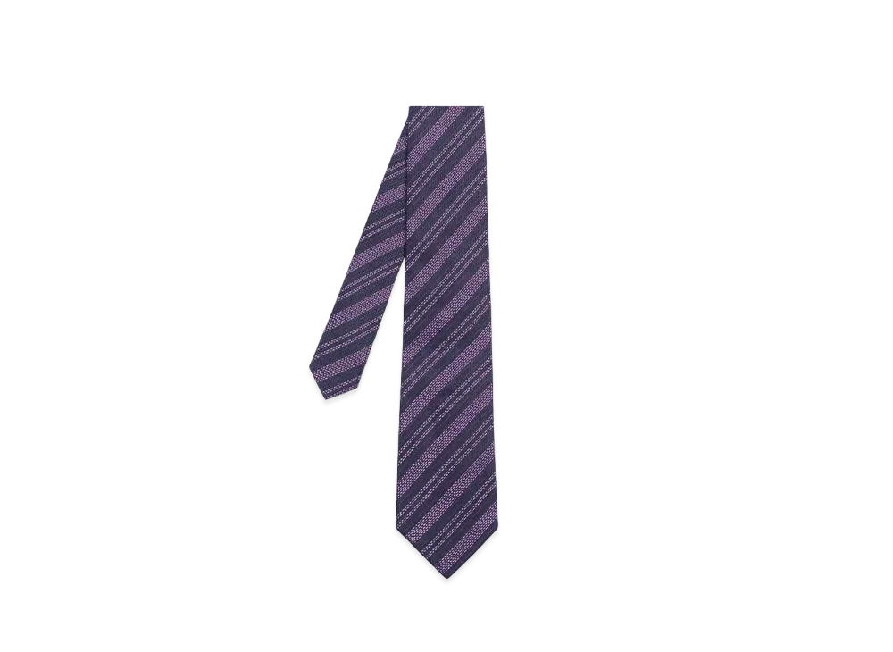 Paul Smith Color Jacquard Regimental Tie "Purple"