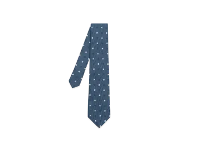Paul Smith Square Pattern Tie "SaxBlue"