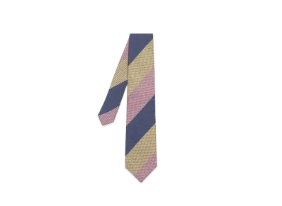 Paul Smith Block Stripe Tie "Pink"