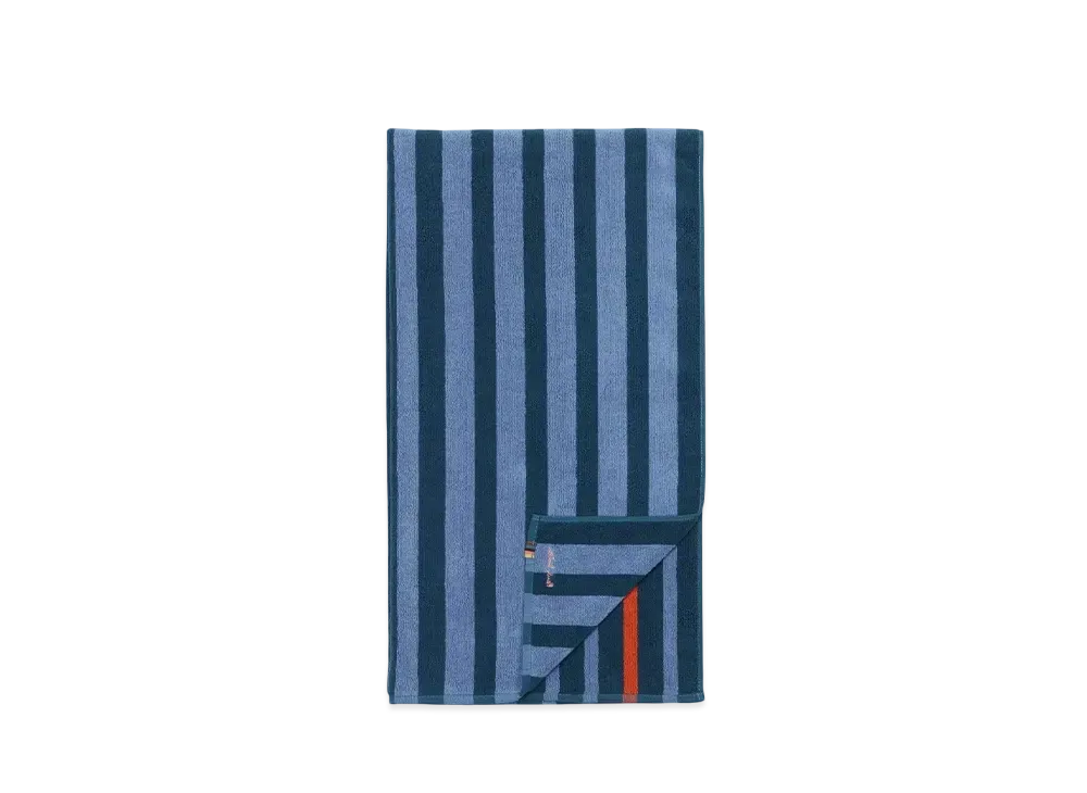 Paul Smith Contrast Stripe Beach Towel "Blue"