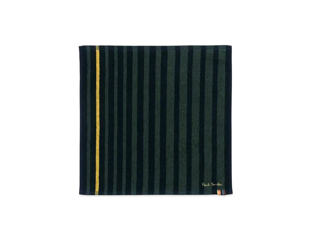 Paul Smith Contrasting Color Stripe Hand Towel "Navy"