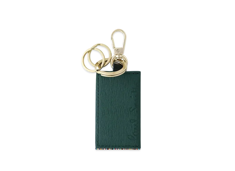 Paul Smith Cropped Logo Keyring "DarkGreen"