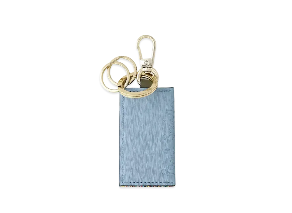 Paul Smith Cropped Logo Keyring "SaxBlue"