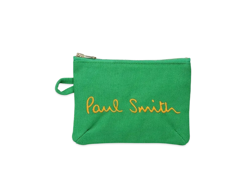 Paul Smith Logo Pop Color Pouch "Green"