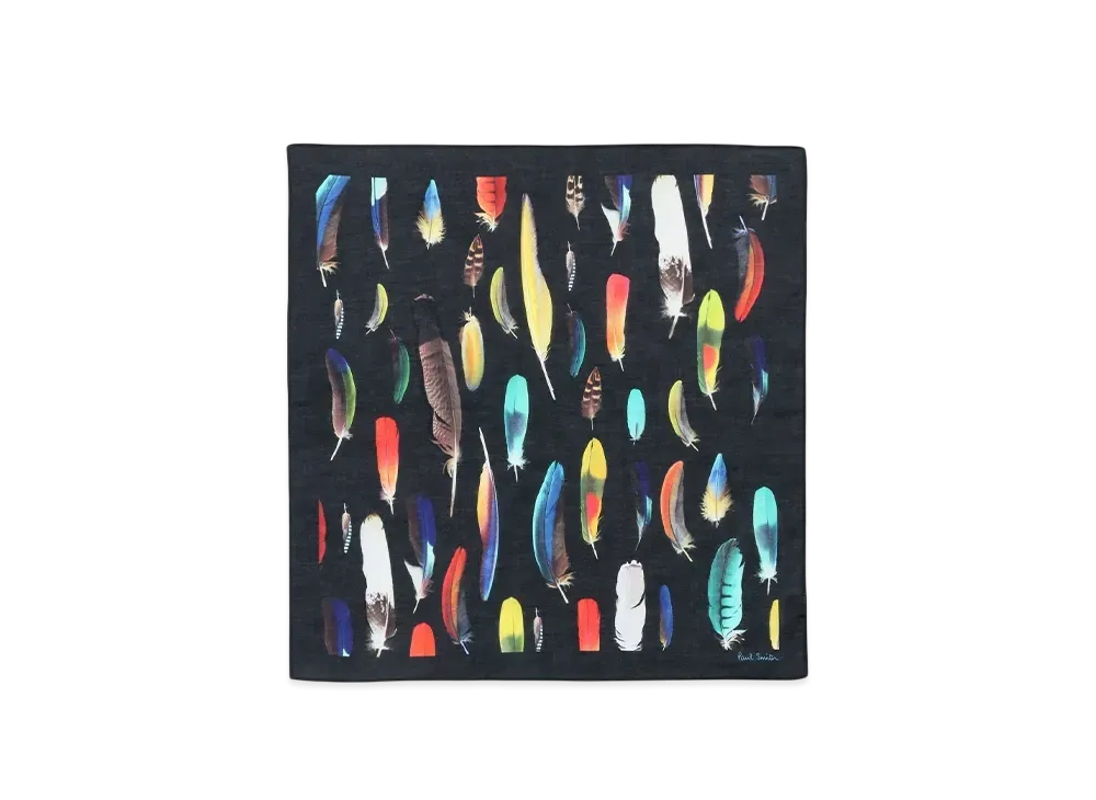 Paul Smith Archive Feather Handkerchief "Black"