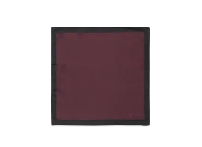 Paul Smith Artist Stripe Logo Pocket Square "DarkRed"