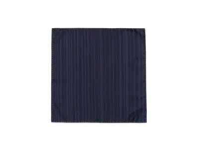 Paul Smith Shadow Stripe Pocket Square "Navy"