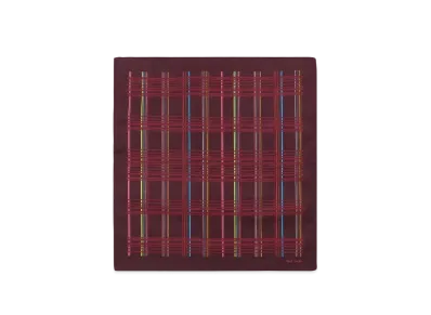 Paul Smith Multi Check Handkerchief "DarkRed"