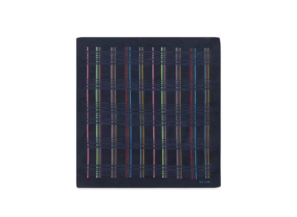 Paul Smith Multi Check Handkerchief "Navy"