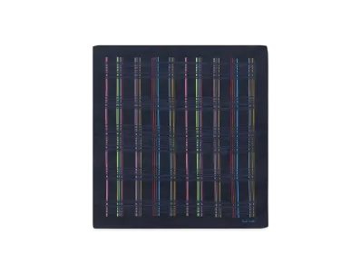 Paul Smith Multi Check Handkerchief "Navy"