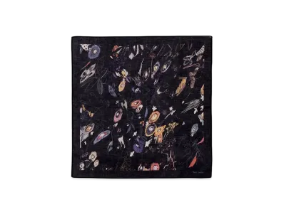 Paul Smith Original Floral Handkerchief "Black"