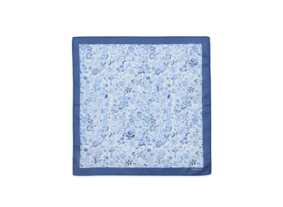 Paul Smith Original Floral Handkerchief "Blue"
