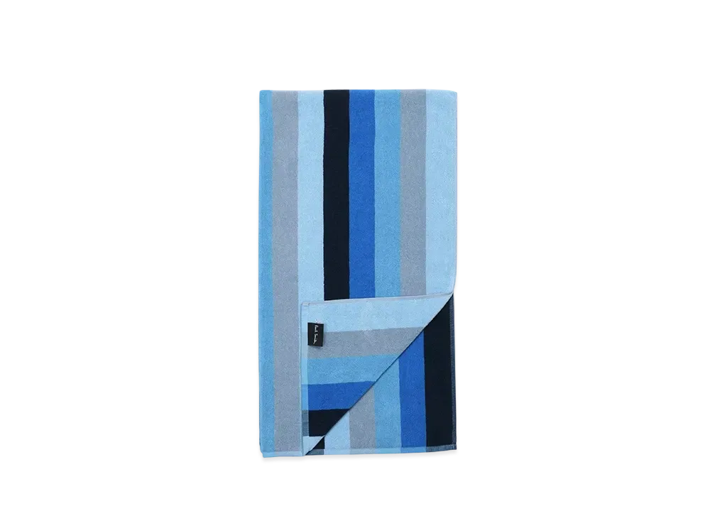 Paul Smith Blue Striped Beach Towel "Navy"