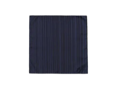 Paul Smith Shadow Stripe Pocket Square "Navy"