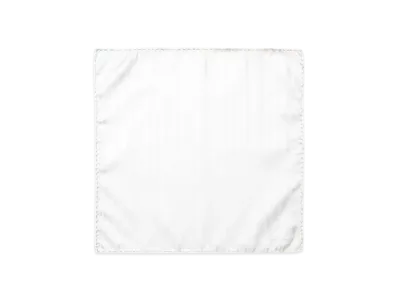 Paul Smith Shadow Stripe Pocket Square "White"