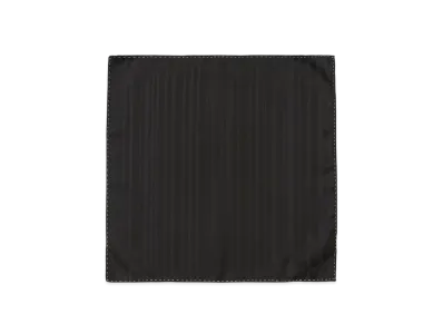Paul Smith Shadow Stripe Pocket Square "Black"