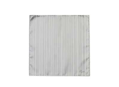 Paul Smith Shadow Stripe Pocket Square "SilverGray"